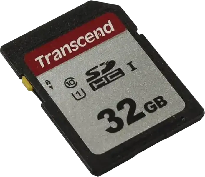 Transcend 300S TS32GSDC300S 32GB SDHC Memory Card, UHS-I U1 Class 10, Read Speed 95 MB/s, Write Speed 45 MB/s, includes Plastic Storage Case