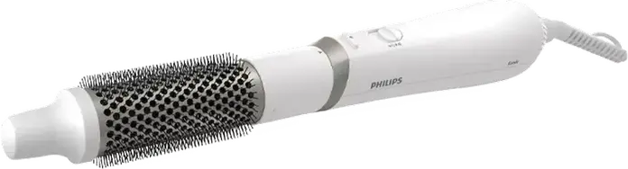 Perie Uscător de Păr Philips BHA303/00 Seria 3000, Air Styler 800W Ceramică și Ionizare, 3 Trepte Temperatură, Alb, Set de 3 piese