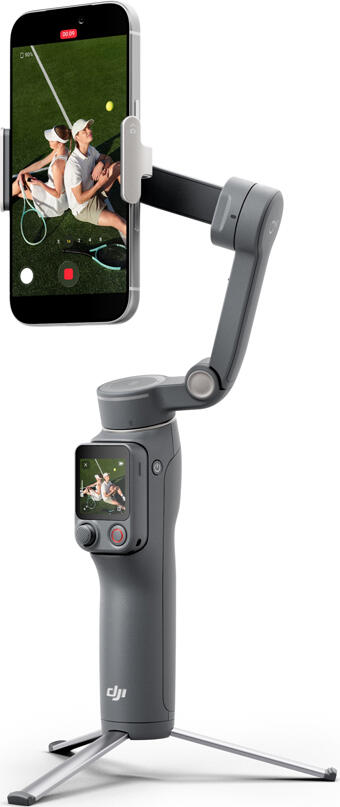 DJI Osmo Mobile 8P Creator Combo Smartphone Gimbal Stabilizer, Gray, 10h Battery Life, Integrated Extension Rod, Set of 5 Pieces