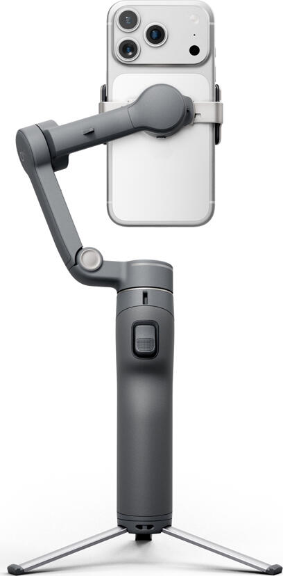 DJI Osmo Mobile 8P Creator Combo Smartphone Gimbal Stabilizer, Gray, 10h Battery Life, Integrated Extension Rod, Set of 5 Pieces
