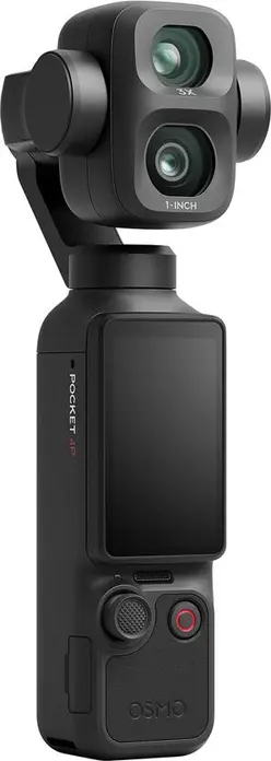 DJI Osmo Pocket 4P Vlog Combo Set, 4K/240fps Video, Dual CMOS 1-inch & 1/1.28-inch Sensors, 37MP Photo, 3-Axis Gimbal, 103GB Storage, Black