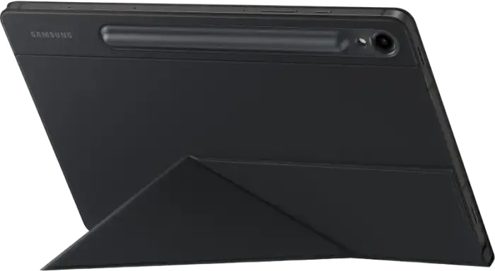 Husa Samsung Smart Book Cover EF-BX710PBEGWW pentru Galaxy Tab S9 si Tab S9 FE 11 inch, Poliuretan si Policarbonat, Magnetica, Auto Wake/Sleep, Negru