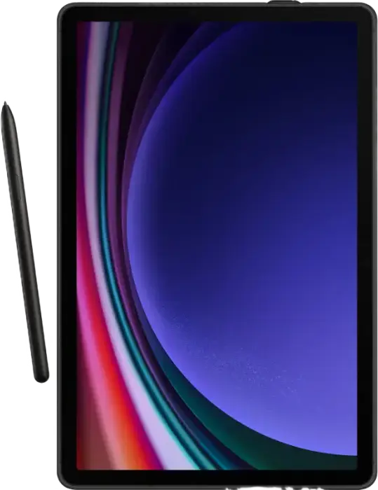Husa Samsung Smart Book Cover EF-BX710PBEGWW pentru Galaxy Tab S9 si Tab S9 FE 11 inch, Poliuretan si Policarbonat, Magnetica, Auto Wake/Sleep, Negru