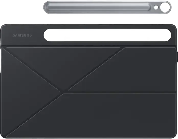 Samsung Smart Book Cover EF-BX710PBEGWW for Galaxy Tab S9 and Tab S9 FE 11 inch, Polyurethane and Polycarbonate, Magnetic, Auto Wake/Sleep, Black