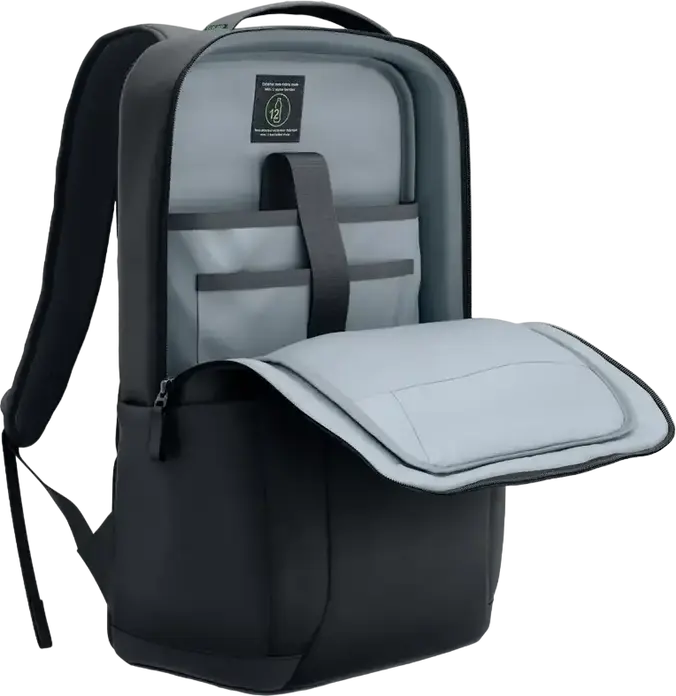 Dell EcoLoop Pro Slim Backpack 15 CP5724S for Laptops up to 15.6 inches, Recycled Polyester, Weather-Resistant, 360º Foam Cushioning, Black