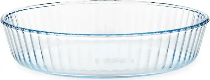 Set de 5 piese Pyrex 818B000 Bake & Enjoy Tava de copt din sticla borosilicate, 2.1L, rezistenta la calume si zgarieturi, safe pentru cuptor si congelator