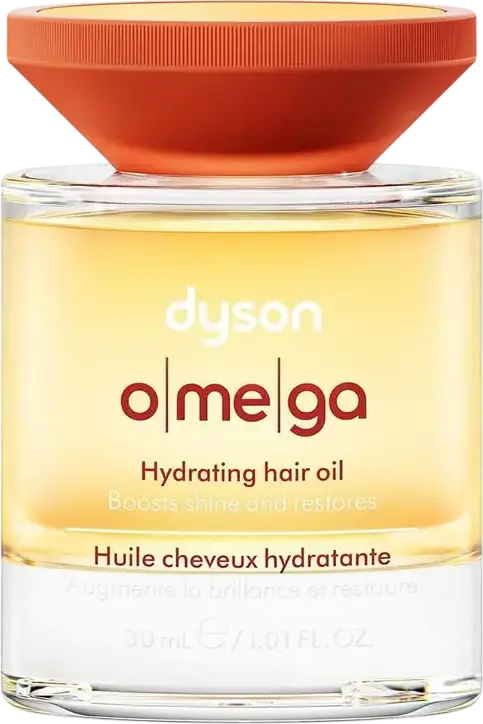 Ulei pentru păr hidratant Dyson Omega 161094-01, formulă ușoară fără silicone cu 7 uleiuri omega pentru strălucire și reducerea frizz-ului, 30 ml