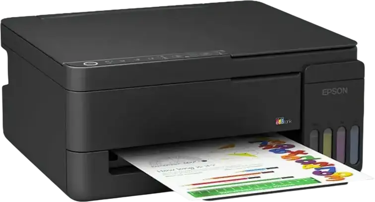 Epson EcoTank L3351 Multifunction Printer, Print Scan Copy, Wi-Fi Direct, 5760 x 1440 DPI, Black, Includes Set of 5 Ink Bottles