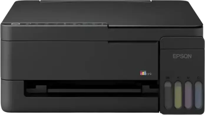 Epson EcoTank L3351 Multifunction Printer, Print Scan Copy, Wi-Fi Direct, 5760 x 1440 DPI, Black, Includes Set of 5 Ink Bottles