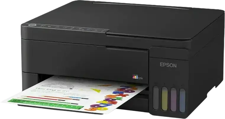 Epson EcoTank L3351 Multifunction Printer, Print Scan Copy, Wi-Fi Direct, 5760 x 1440 DPI, Black, Includes Set of 5 Ink Bottles