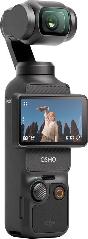 DJI Osmo Pocket 3 Handheld Gimbal Camera, 1-inch CMOS Sensor, 4K/120fps Video, 3-Axis Mechanical Stabilization, 2.0-inch Touchscreen, Black