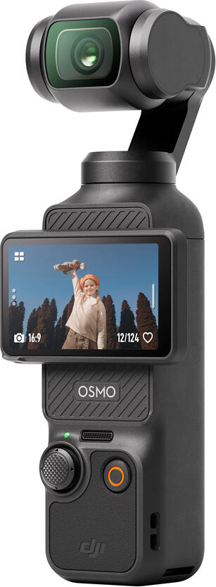 DJI Osmo Pocket 3 Handheld Gimbal Camera, 1-inch CMOS Sensor, 4K/120fps Video, 3-Axis Mechanical Stabilization, 2.0-inch Touchscreen, Black