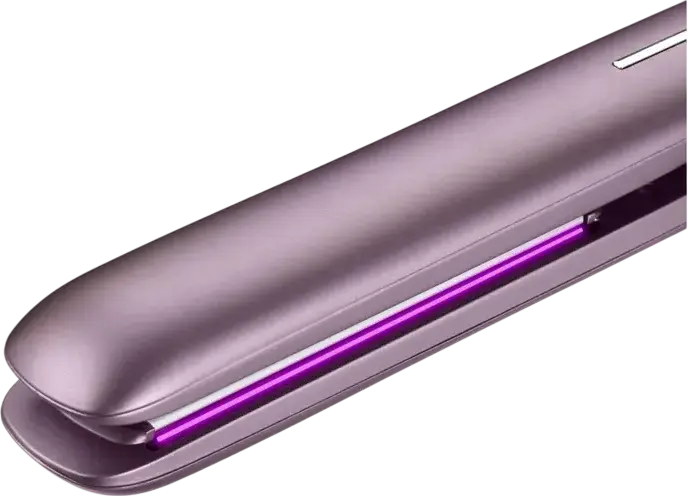 BaByliss Futura ST605E Hair Straightener, Advanced Ceramics Plates 25x120mm, Dual Ionic System, 150-235°C, Violet, with Heat-Resistant Case