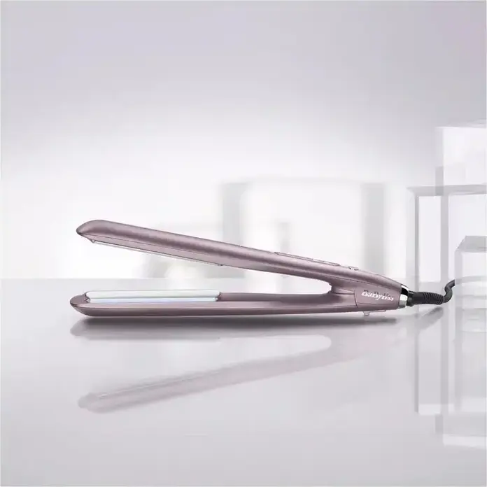 BaByliss Futura ST605E Hair Straightener, Advanced Ceramics Plates 25x120mm, Dual Ionic System, 150-235°C, Violet, with Heat-Resistant Case