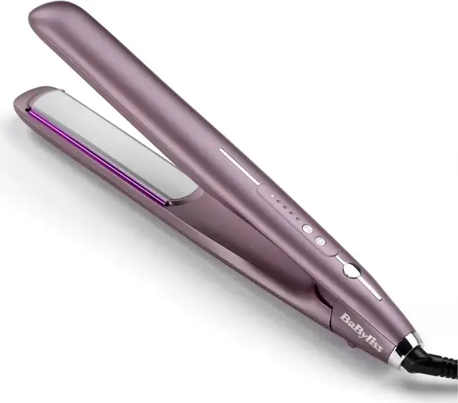 BaByliss Futura ST605E Hair Straightener, Advanced Ceramics Plates 25x120mm, Dual Ionic System, 150-235°C, Violet, with Heat-Resistant Case