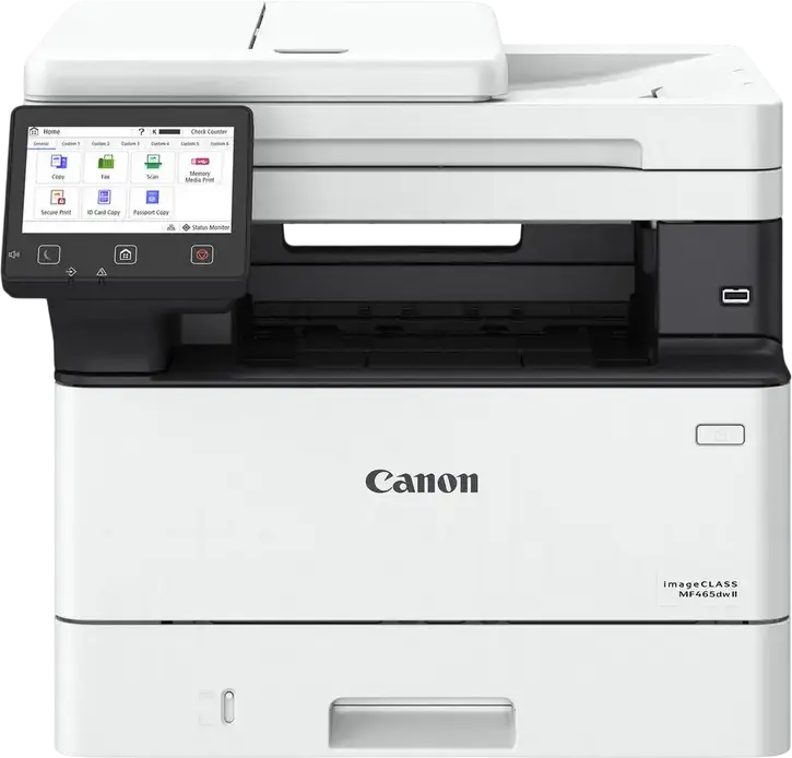 МФУ Canon i-Sensys MF465dw II монохромный лазерный принтер, 40 стр/мин, 1 ГБ ОЗУ, 4 ГБ ПЗУ, двусторонняя печать/сканирование/копия/факс, WiFi, сенсорный экран 12.7 см