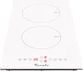 Tornado GTR300NLP Built-in Induction Cooktop, 30 cm, 2 Cooking Zones, 3700W, Touch Control, Boost Function, Timer, White Glass-Ceramic