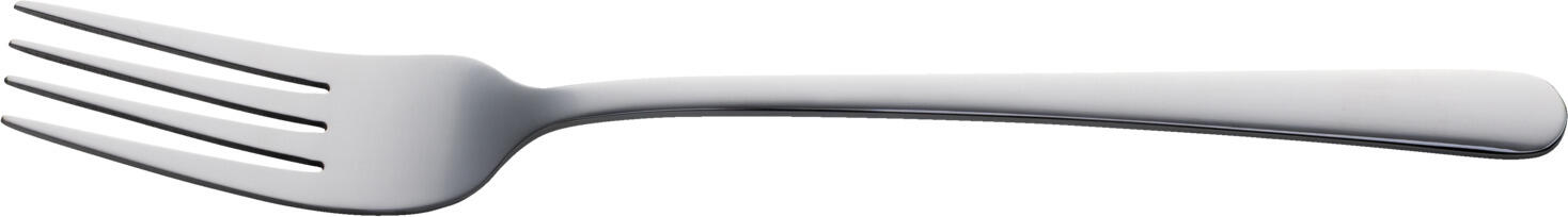 Pulsiva Nizza Table Fork Set of 12, 18/0 Chrome-Stainless Steel, Mirror Polished, Rustproof, 20.5 cm, Dishwasher Safe