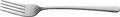 Pulsiva Nizza Table Fork Set of 12, 18/0 Chrome-Stainless Steel, Mirror Polished, Rustproof, 20.5 cm, Dishwasher Safe