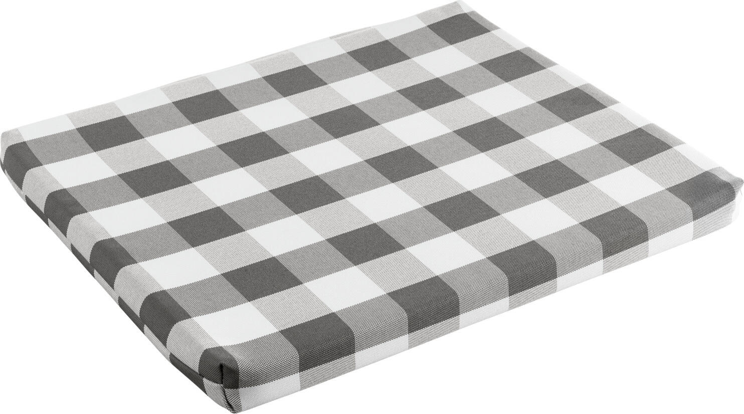 Set de 4 perne pentru scaune LUSINI Solutions GmbH Countryline, Gri cu carouri rustice, 34x39x2.5 cm, 100% poliester, OEKO-TEX Standard 100, interior/exterior