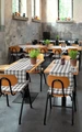LUSINI Solutions GmbH Countryline Seat Cushion Set of 4, Grey Rustic Check, 34x39x2.5 cm, 100% Polyester, OEKO-TEX Standard 100, Indoor/Outdoor