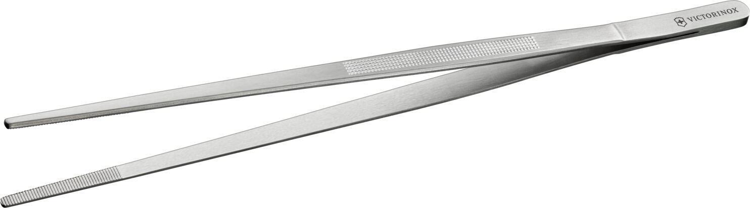 Victorinox Clește de Gătit Drept 30 cm, din Oțel Inoxidabil, Pensetă de Precizie pentru Plating și Catering, Rezistentă la Rugină, Argintiu