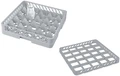 Atasament cos masina spalat vase Pulsiva, 25 compartimente, 50x50x4.5 cm, plastic polipropilena gri, baza reinforced, pentru masini de spalat vase profesionale