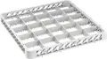 Atasament cos masina spalat vase Pulsiva, 25 compartimente, 50x50x4.5 cm, plastic polipropilena gri, baza reinforced, pentru masini de spalat vase profesionale