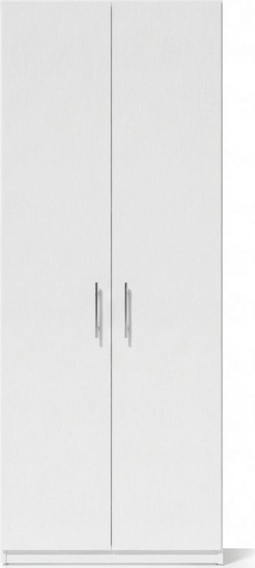 Офисный шкаф Fabrik Home Office Line 11, ламинированная ДСП, Белый ясень, 800x2000x400 мм, 2 двери, 5 полок