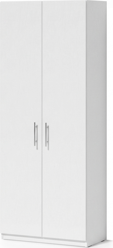 Офисный шкаф Fabrik Home Office Line 11, ламинированная ДСП, Белый ясень, 800x2000x400 мм, 2 двери, 5 полок