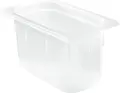 Containor Plastic Rectangular PULSIVA Risa GN 1/4, 3.7L Polipropilena Alimentara, Transparent, Rezistent la Socuri, fara BPA, Compatibil cu Cuptorul cu Microunde