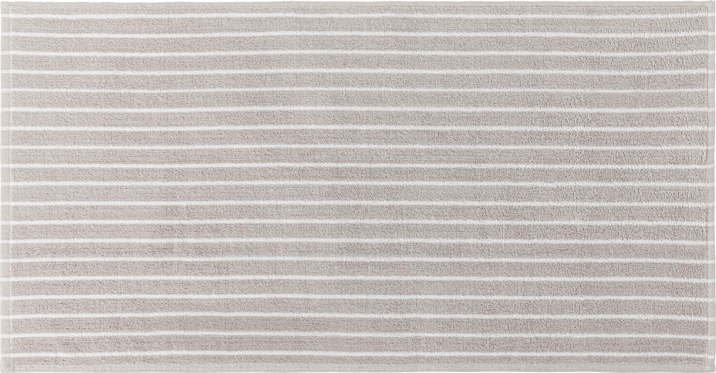 Set de 2 prosoape de dus PULSIVA Tinos, 100% bumbac terry dens, 70x140 cm, Culoare: gri-piatra/alb, certificate OEKO-TEX Standard 100, prosoape absorbante