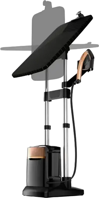 Парогенератор Tefal QT2020E0, 2170 Вт, давление 5.8 бар, подача пара 90 г/мин, резервуар 1100 мл, со встроенной гладильной доской, черный