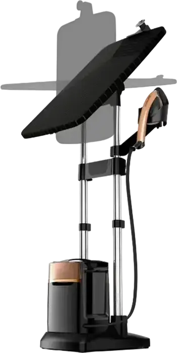 Парогенератор Tefal QT2020E0, 2170 Вт, давление 5.8 бар, подача пара 90 г/мин, резервуар 1100 мл, со встроенной гладильной доской, черный