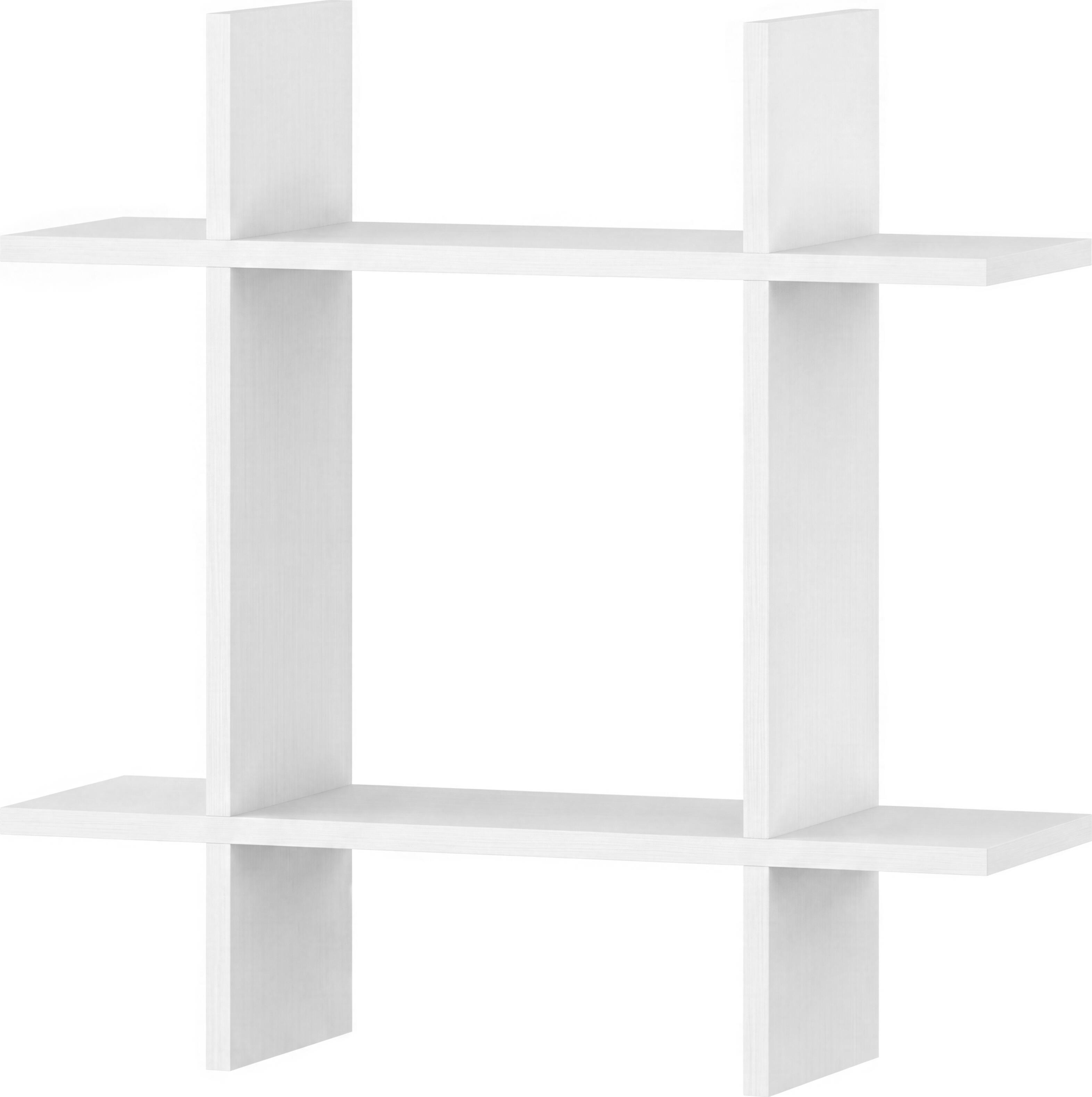 Raft Decorativ de Perete Fabrik Home Raft Tetris No.2, PAL laminat, 770x700x220 mm, Frasin alb