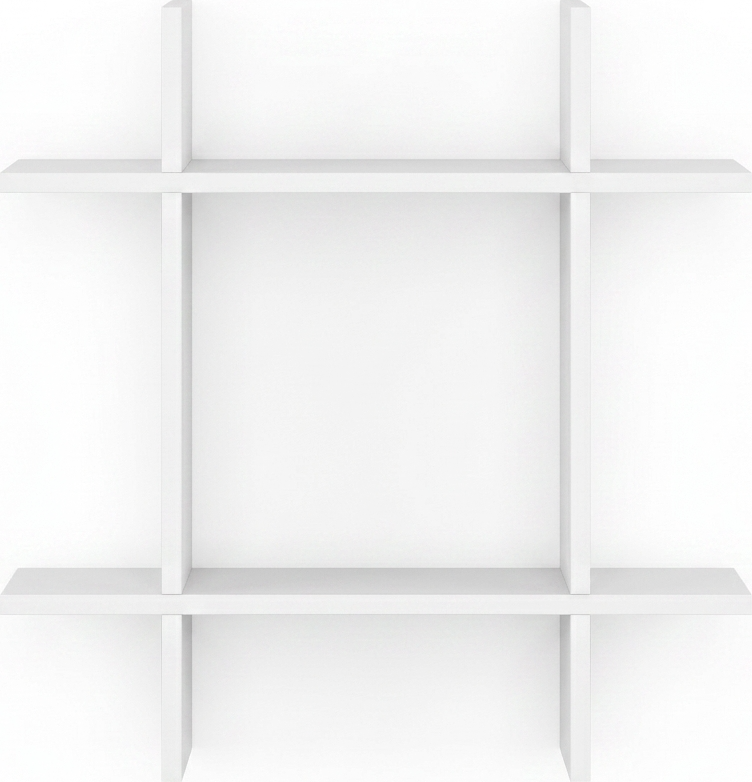 Raft Decorativ de Perete Fabrik Home Raft Tetris No.2, PAL laminat, 770x700x220 mm, Frasin alb