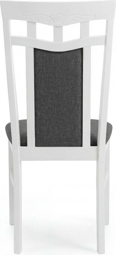 Elegance Dining Chair, Solid Wood Frame, Soft Textile Upholstery, Carved Backrest Design, 450x910x470 mm