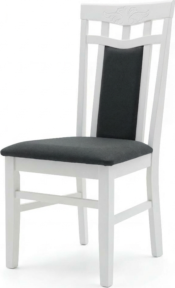 Elegance Dining Chair, Solid Wood Frame, Soft Textile Upholstery, Carved Backrest Design, 450x910x470 mm