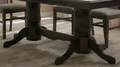 Elegance Extendable Rectangular Table, Solid Malaysian Beech Wood, Wenge, 1600-2800mm x 1000mm x 770mm, Classic Sculpted Design