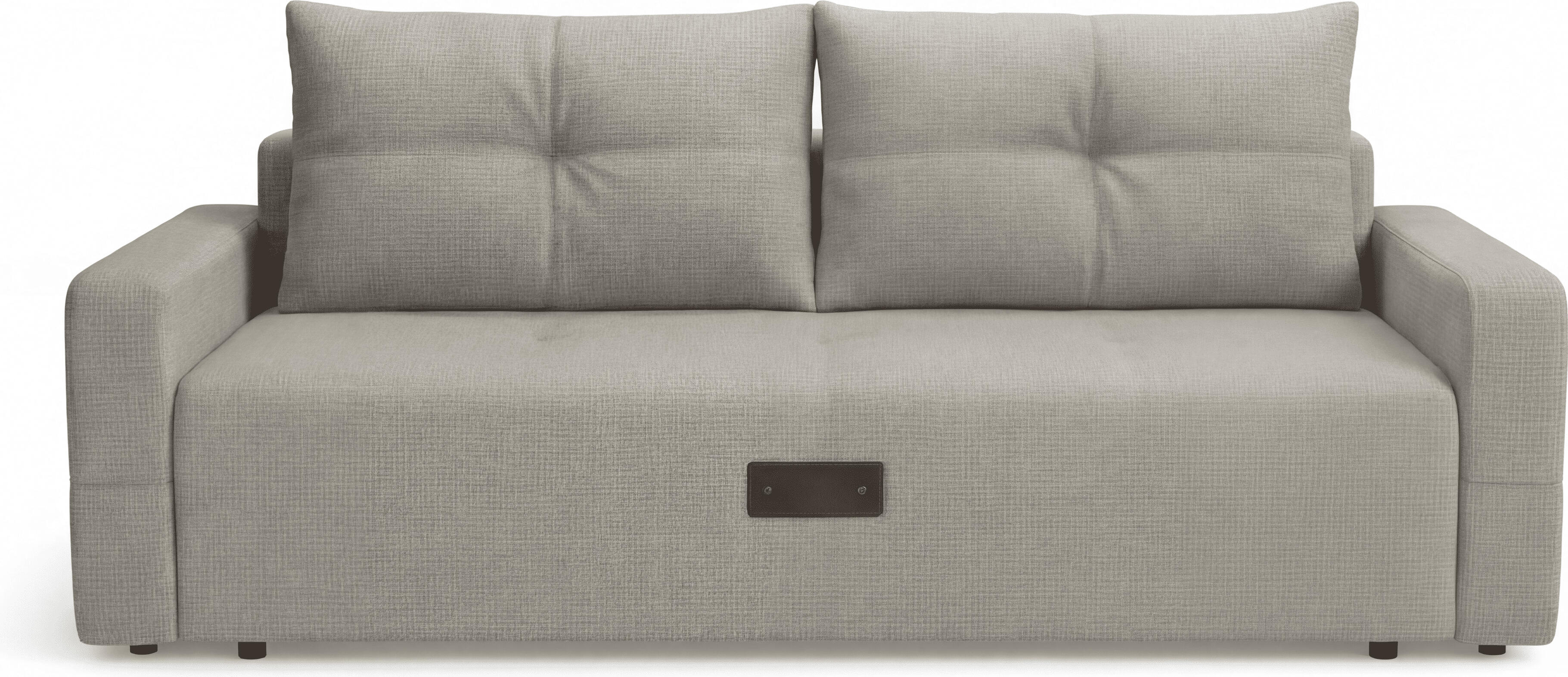 SidiM Teodor Sofa Bed, Modern Grey Fabric, Pantograph Mechanism, Orthopedic Support, Wood Frame with Storage Drawer, 2400x1000x800 mm