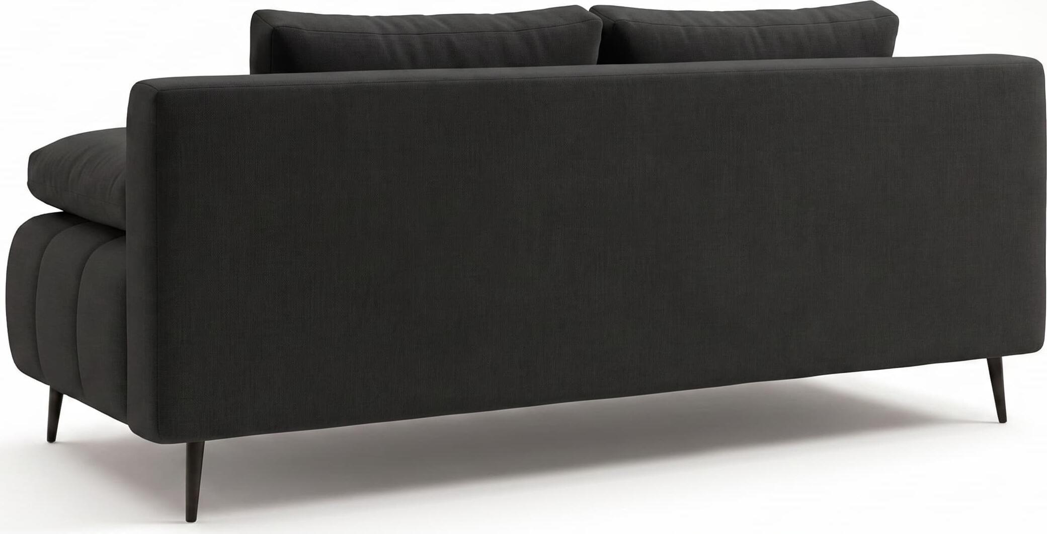 SidiM Di Magio Sofa Bed with Pantograph Mechanism, Fabric Upholstery, Polyurethane Foam and Serpentine Springs, 2000x960x960 mm, includes Linen Closet and Pillows