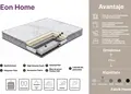 Interdepo EON HOME Orthopedic Mattress, Pocket Springs with Memory Foam and Polyurethane Foam, Medium Firmness, Removable Elastic Cover, 180x200x23 cm