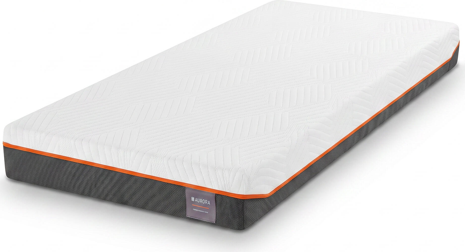 Interdepo Smart Memory Foam Mattress, High-Density Foam Core, Removable Zipper Cover, 90x200x18 cm, Medium-Hard Firmness, Vacuum Rolled