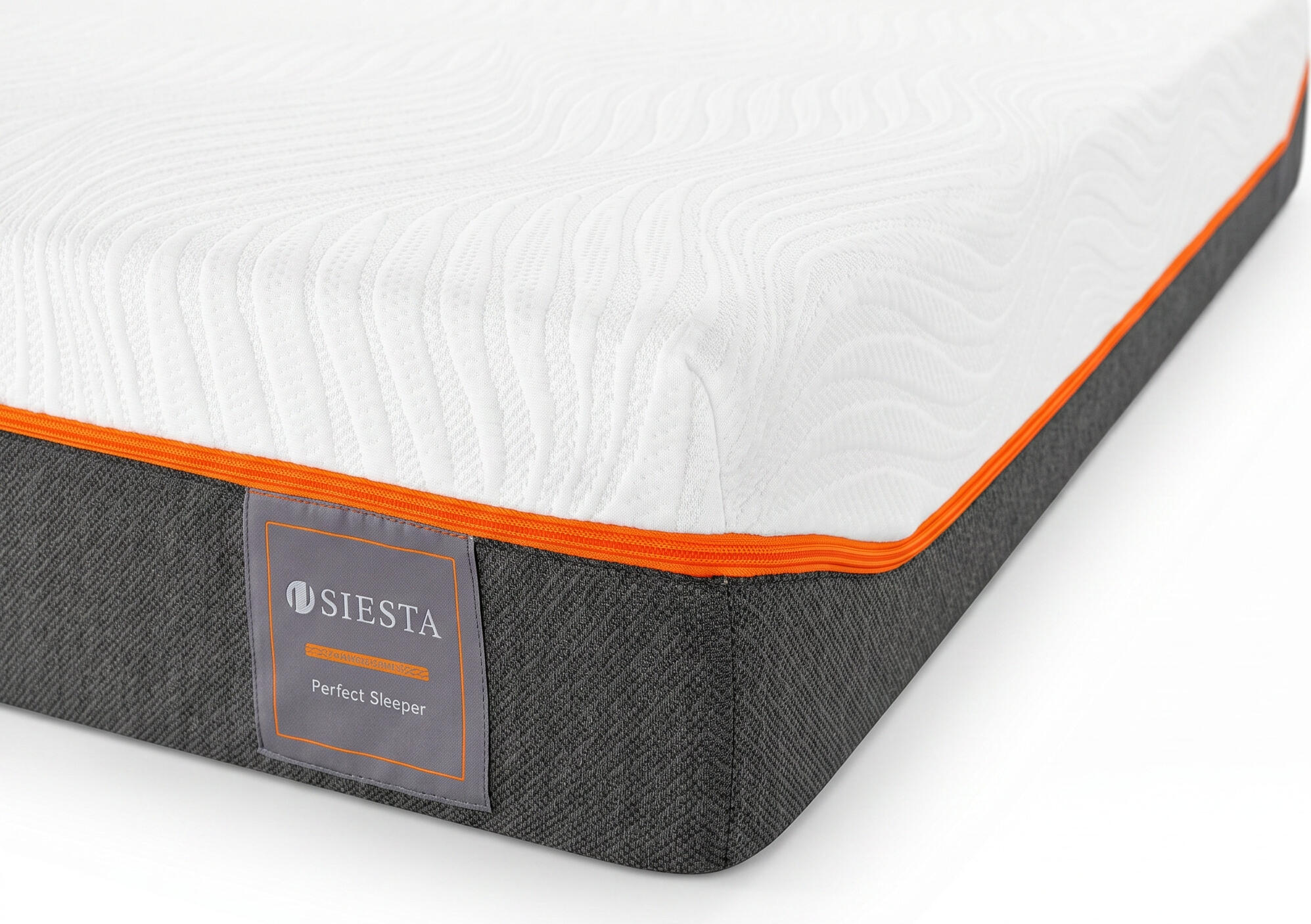 Interdepo Smart Memory Foam Mattress, High-Density Foam Core, Removable Zipper Cover, 90x200x18 cm, Medium-Hard Firmness, Vacuum Rolled