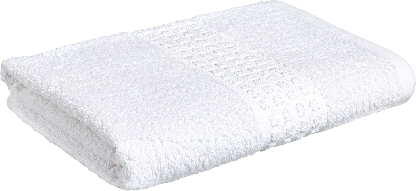 Set de 5 prosoape de dus Pulsiva Paros, 100% bumbac terry, 70x140 cm, Alb, OEKO-TEX Standard 100, prosoape absorbante pentru hoteluri si wellness