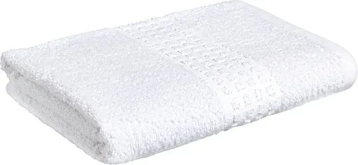 Set de 5 prosoape de dus Pulsiva Paros, 100% bumbac terry, 70x140 cm, Alb, OEKO-TEX Standard 100, prosoape absorbante pentru hoteluri si wellness