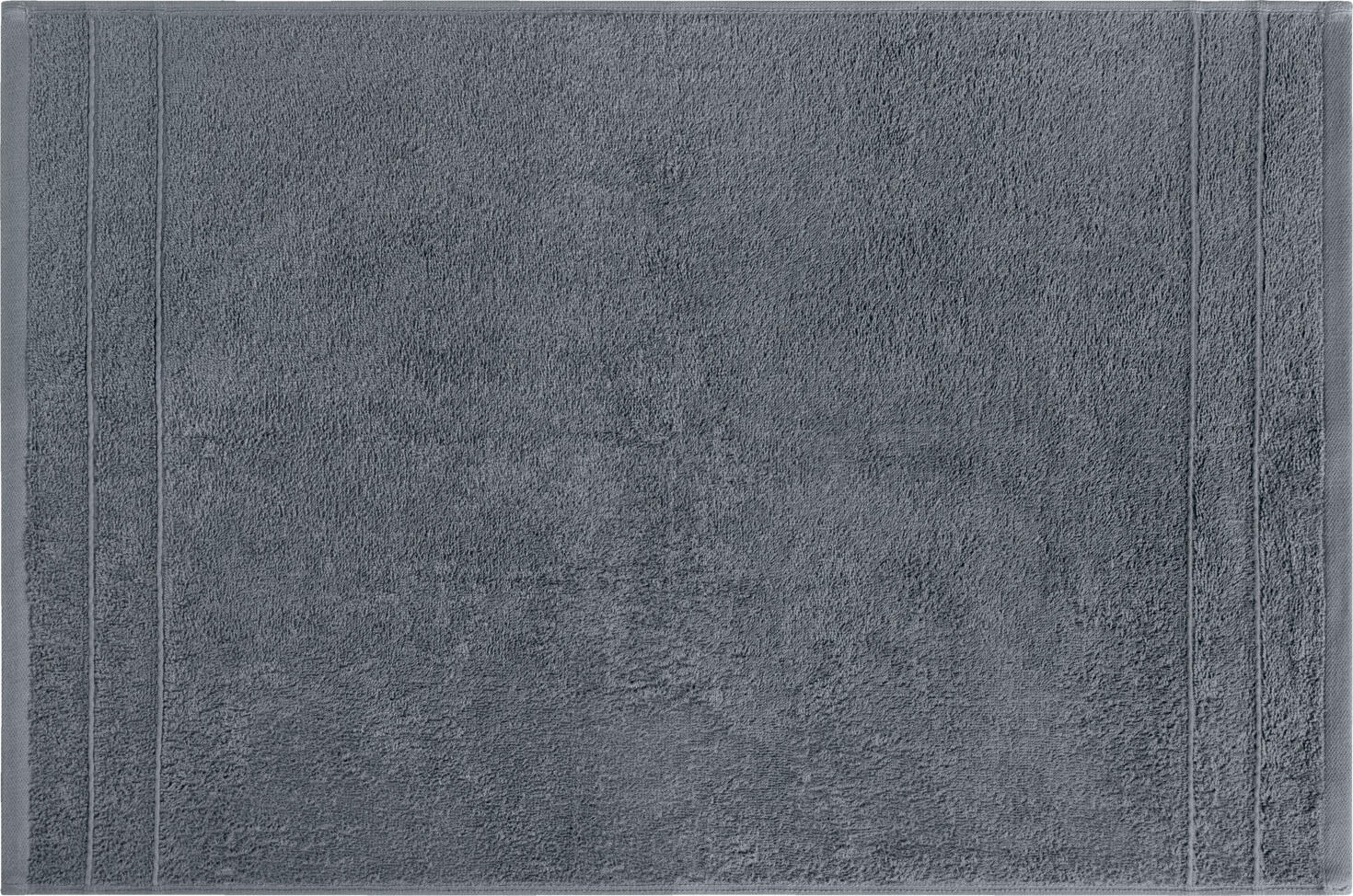 PULSIVA Samos Bath Mat Set of 5, 100% Cotton Terry Towelling, 50x70 cm, Grey, Absorbent and Quick-Drying, OEKO-TEX Standard 100 Certified
