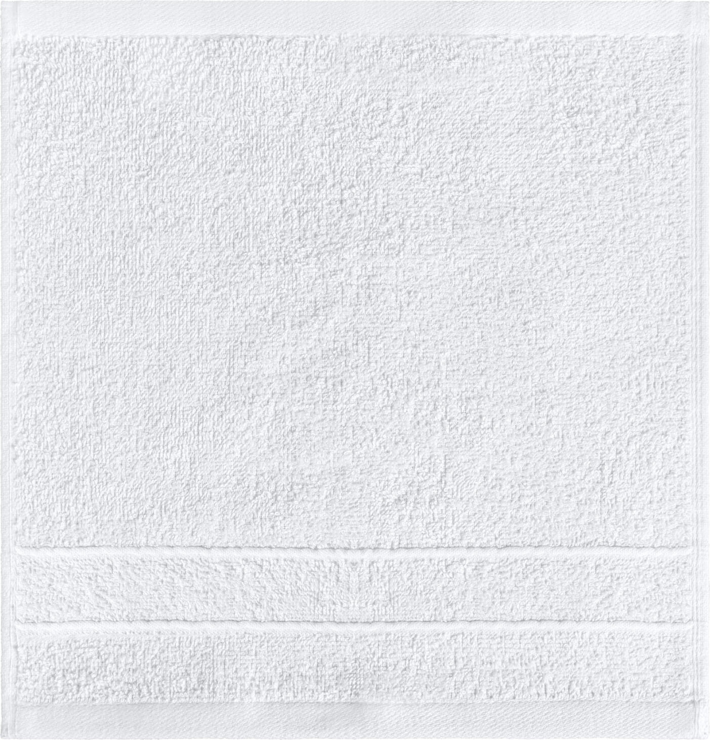 Полотенца для лица PULSIVA Samos, 100% хлопок, махровые, 30x30 см, белые, набор из 5 предметов, OEKO-TEX Standard 100, гигроскопичные и быстросохнущие