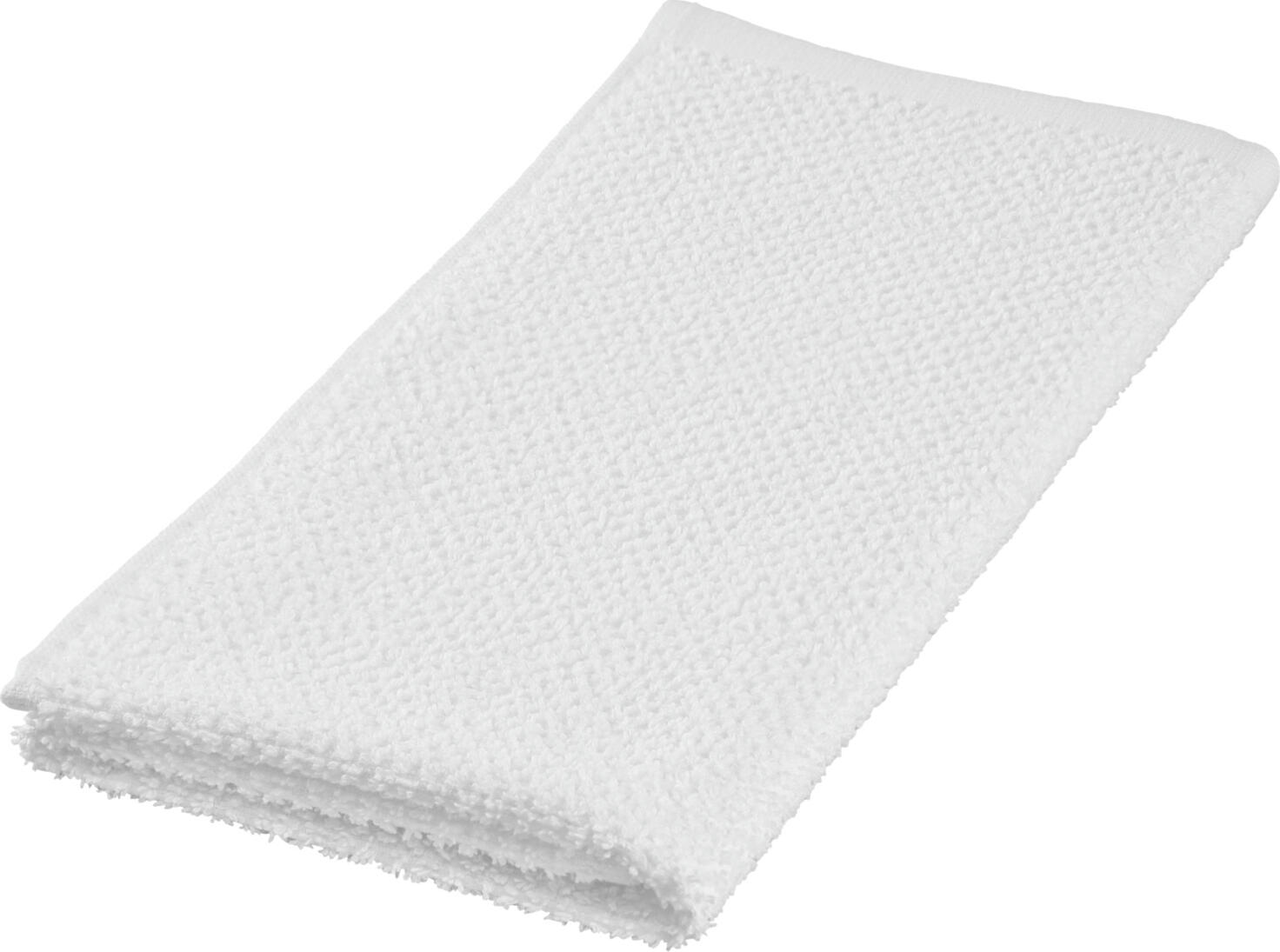 PULSIVA Riga Cleaning Cloth Set of 5, 100% Cotton Terry Honeycomb Tea Towels, White, 45x60 cm, High Absorbency for Glass and Porcelain Polishing