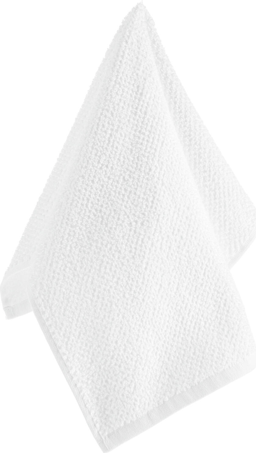 PULSIVA Riga Cleaning Cloth Set of 5, 100% Cotton Terry Honeycomb Tea Towels, White, 45x60 cm, High Absorbency for Glass and Porcelain Polishing